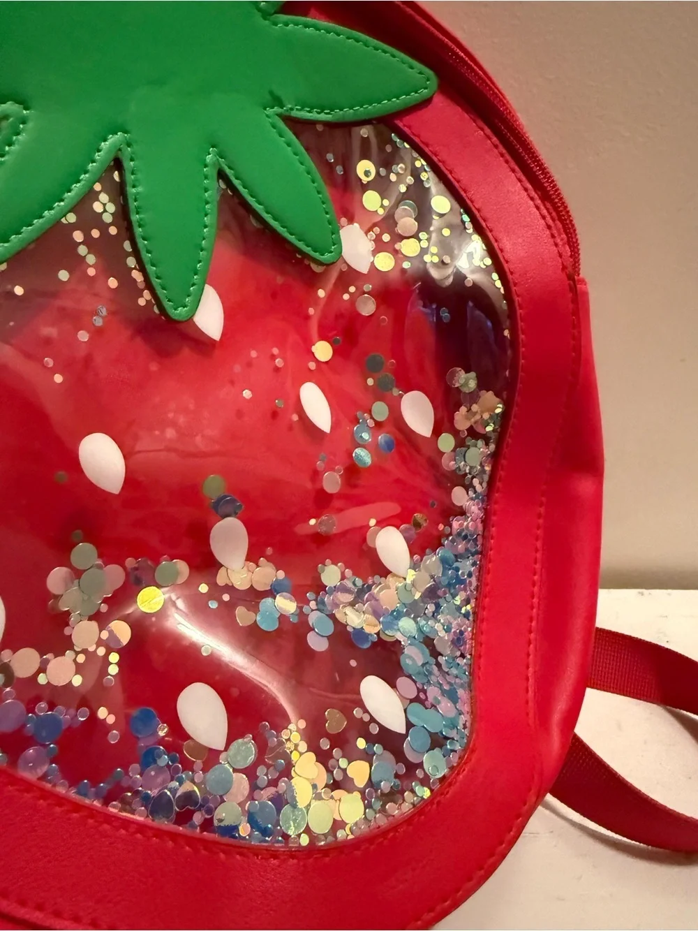 Strawberry 🍓 11” Glitter Bagpack
